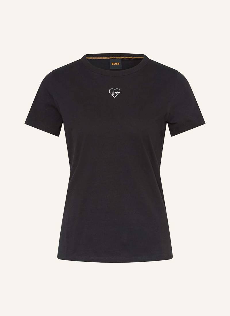 Boss T-Shirt Elogo schwarz von Boss