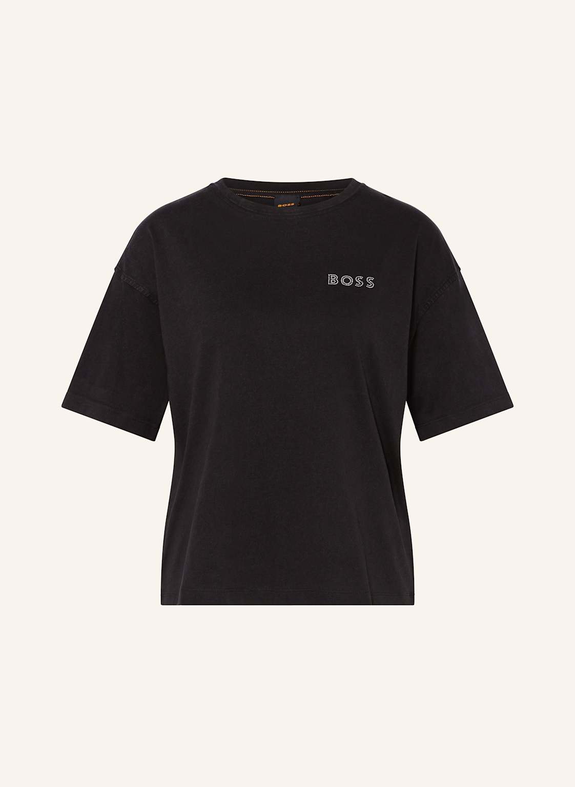 Boss T-Shirt Evi Mit Schmucksteinen schwarz von Boss