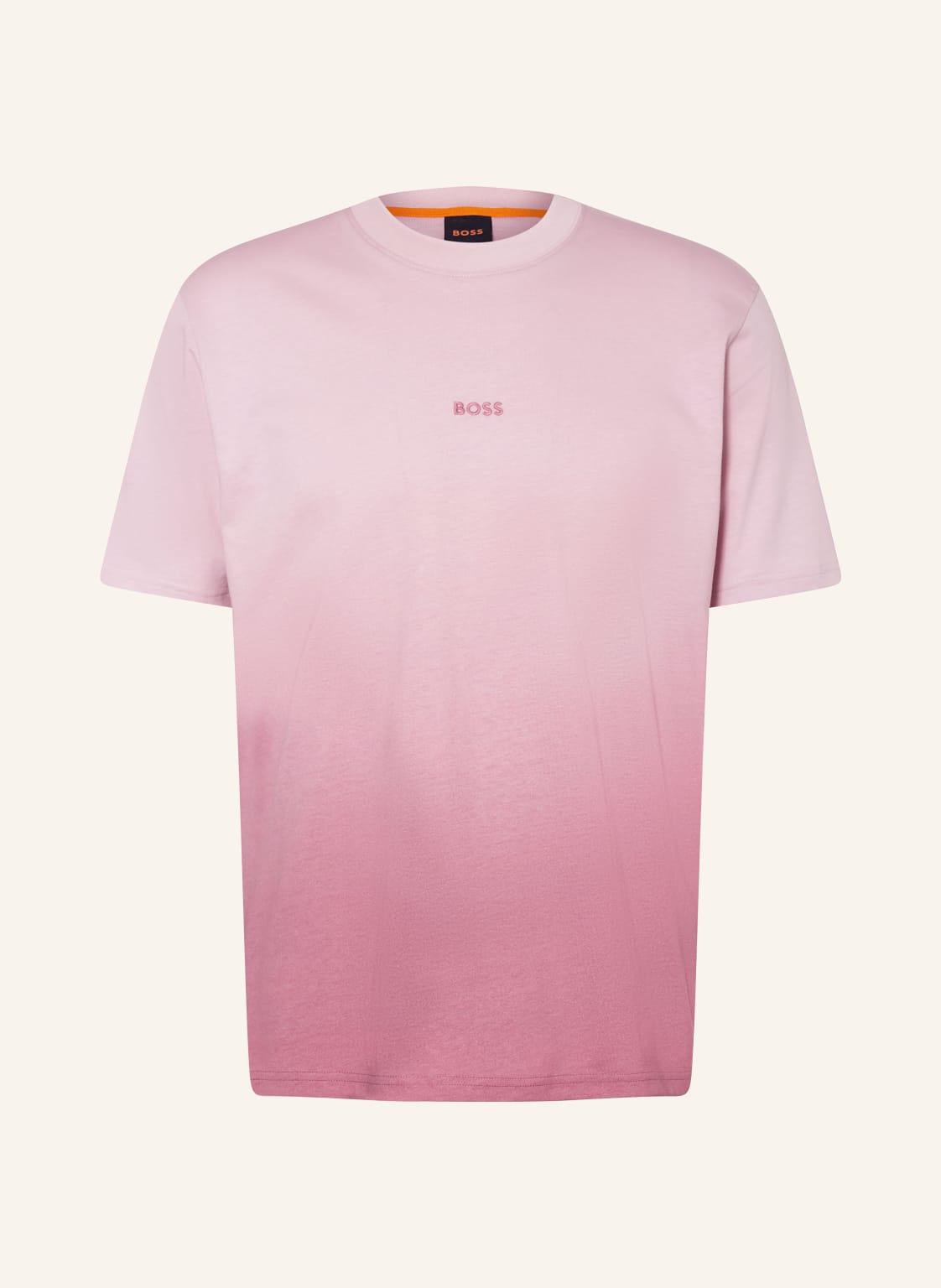 Boss T-Shirt Gradient rosa von Boss