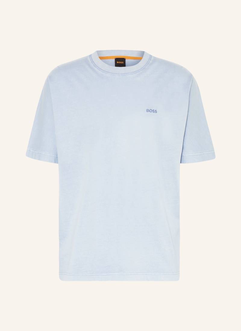 Boss T-Shirt Regenerative blau von Boss