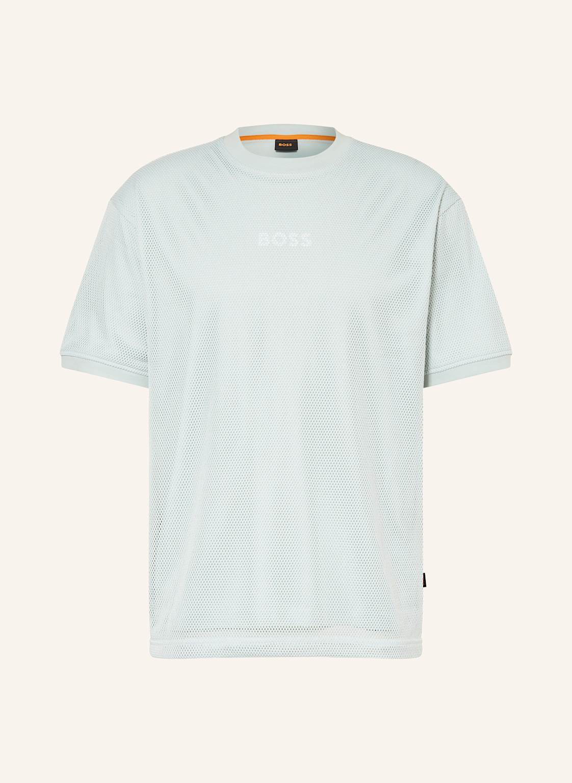 Boss T-Shirt Summer Aus Mesh gruen von Boss