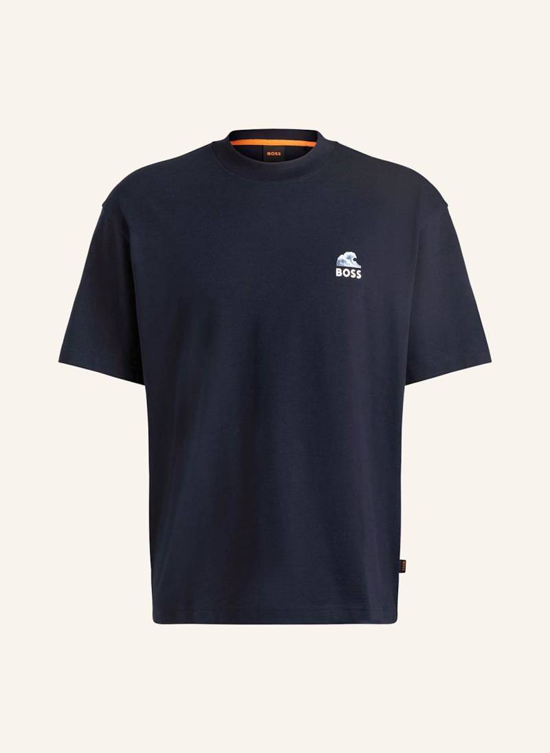 Boss T-Shirt Te_Numbers blau von Boss