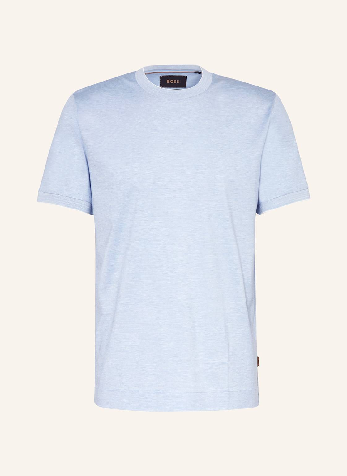 Boss T-Shirt Tesar Mit Seide blau von Boss