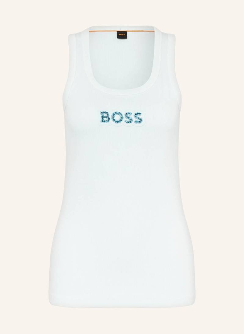 Boss Top Ematite Mit Schmucksteinen blau von Boss