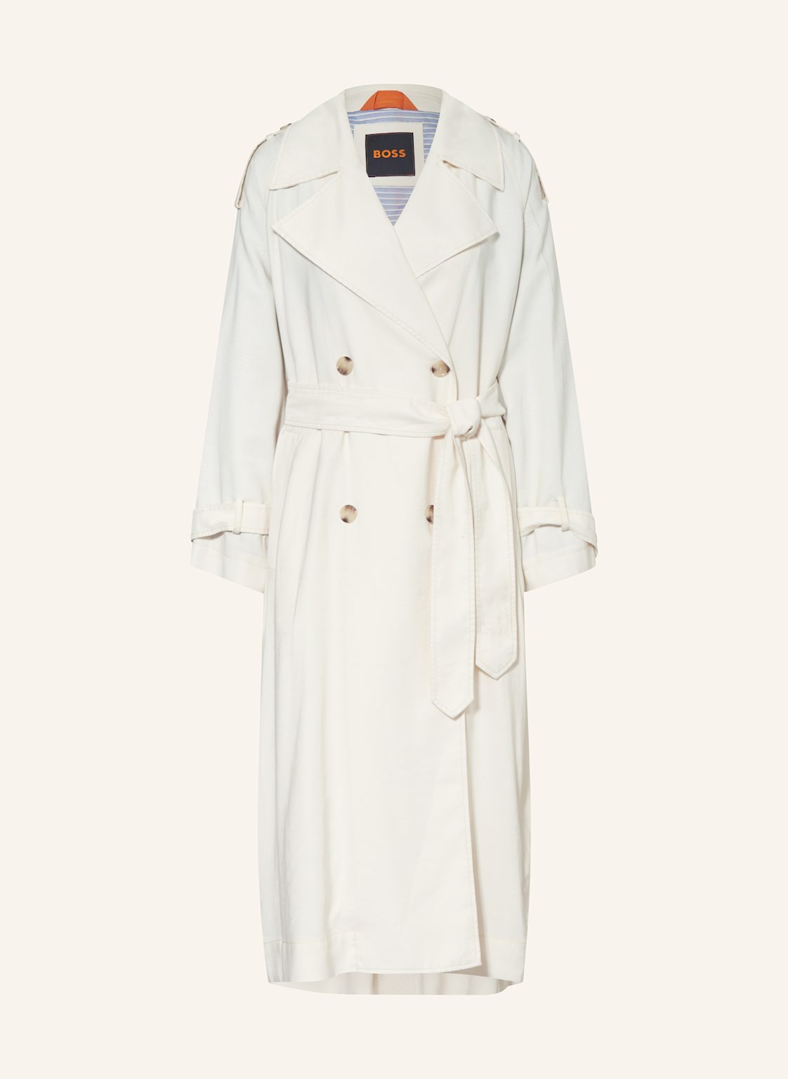 Boss Trenchcoat Coluent weiss von Boss