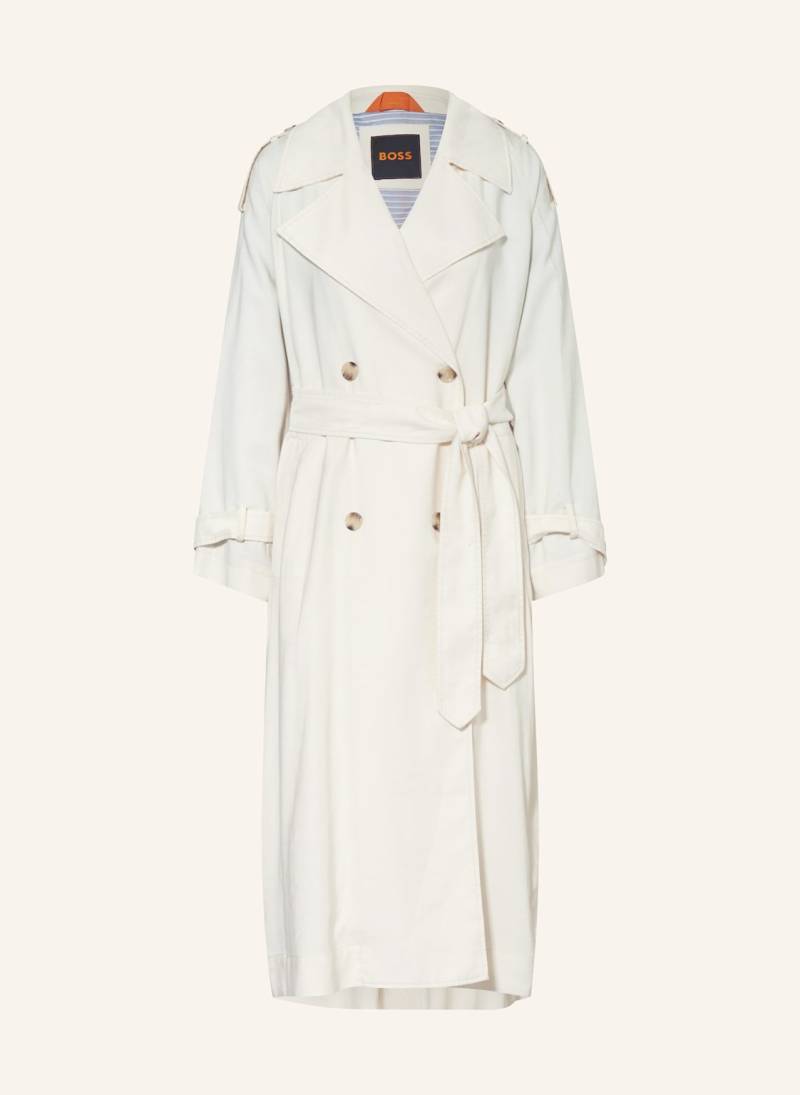 Boss Trenchcoat Coluent weiss von Boss