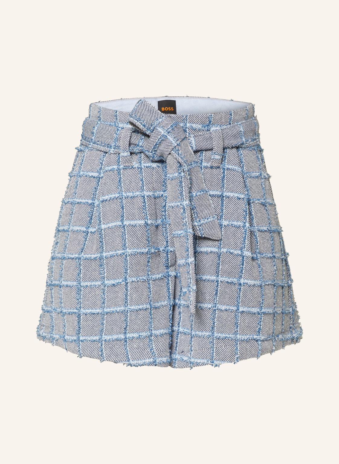 Boss Tweed-Shorts Teofila blau von Boss