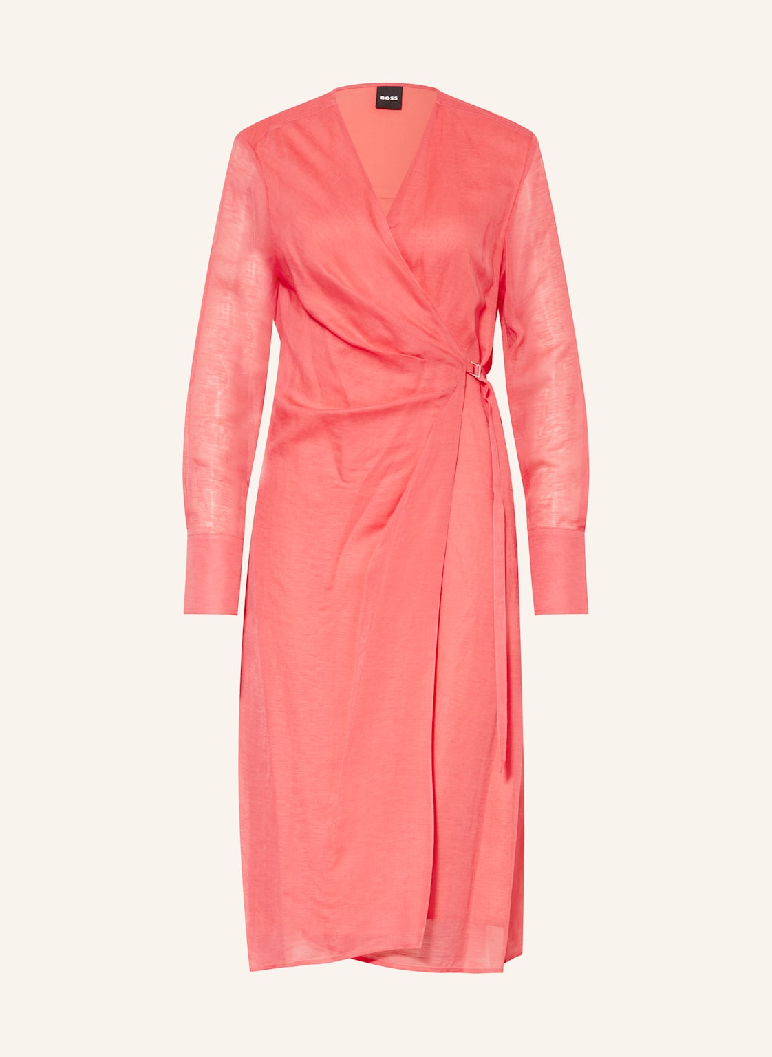 Boss Wickelkleid Dosala Mit Leinen pink Boss Wickelkleid Dosala Mit Leinen pink von Boss