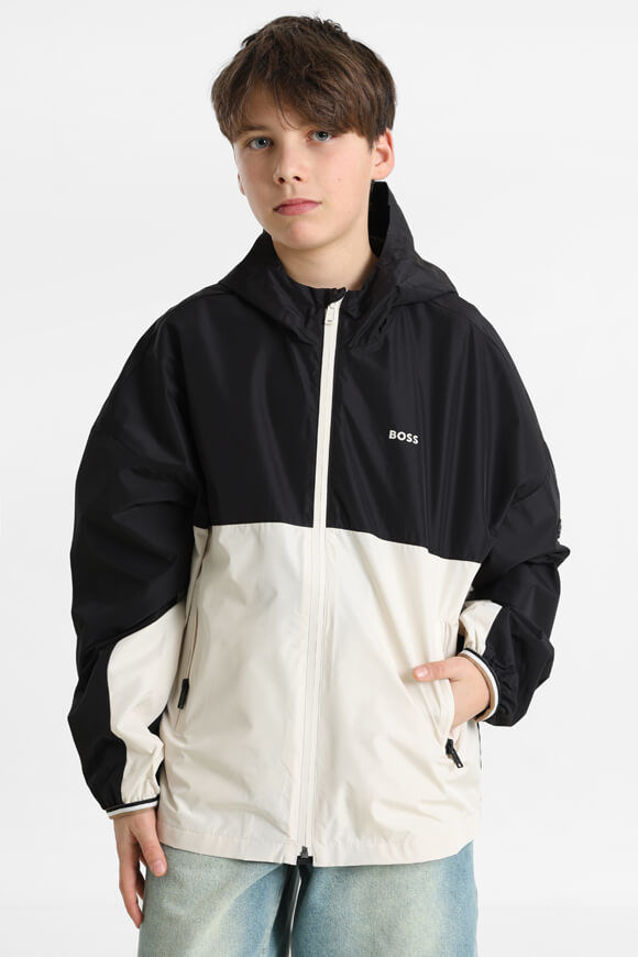 Boss Windbreaker | Sand + Black | Jungen  | 12 von Boss