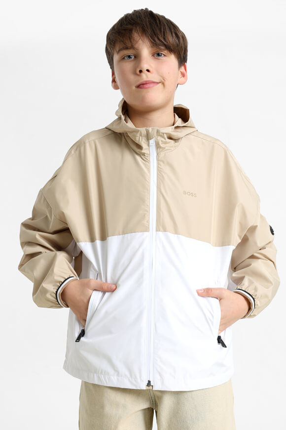 Boss Windbreaker | Sand + White | Jungen  | 12 von Boss