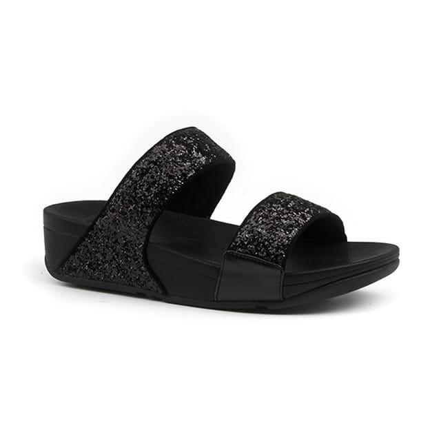 Lulu Glitter Slides-36 Damen Schwarz 36 von Bossi