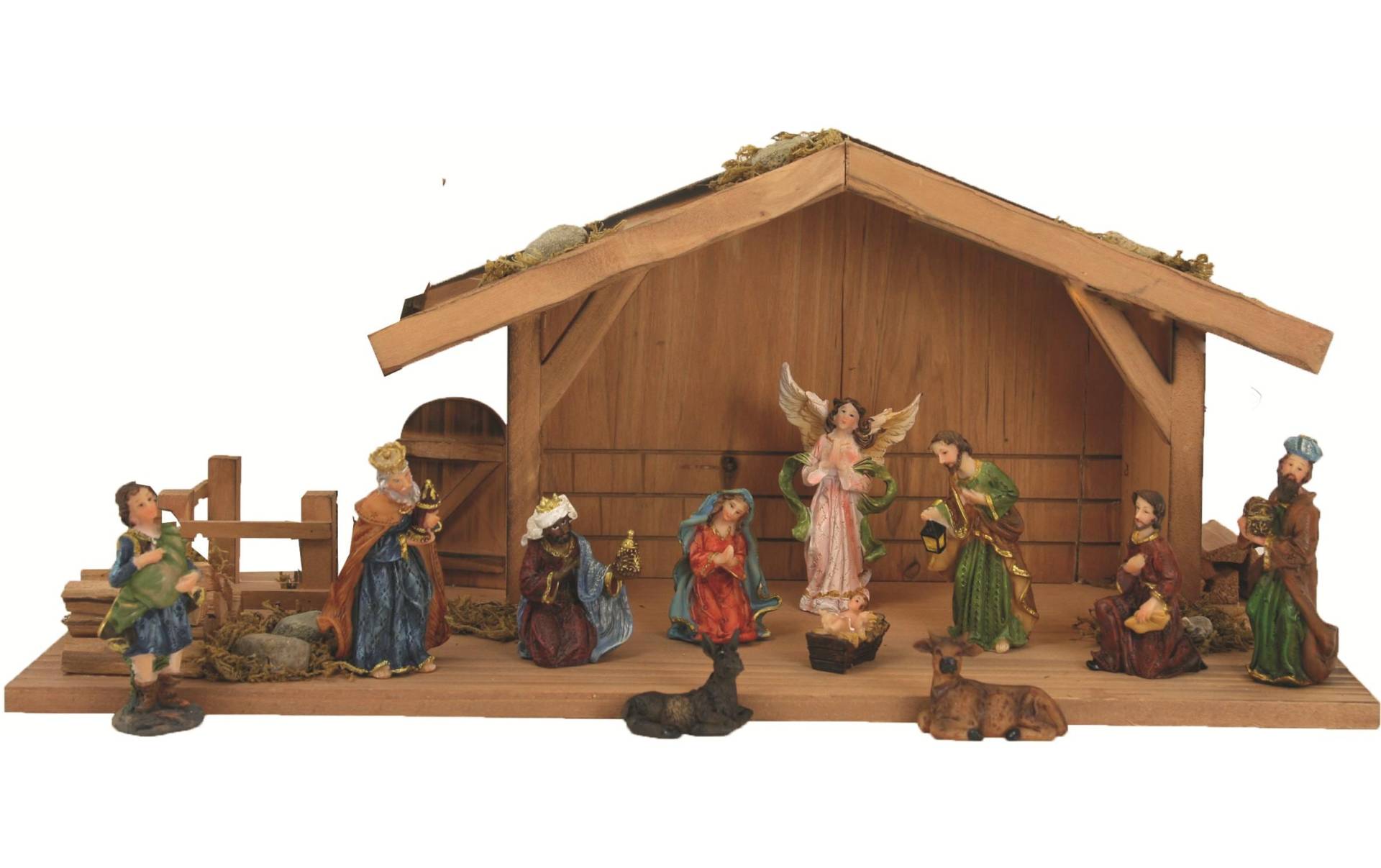 Botanic-Haus Krippenfigur »Stall mit Figur«, Herkunftsland Holz: China Botanic-Haus Krippenfigur »Stall mit Figur«, Herkunftsland Holz: China von Botanic-Haus