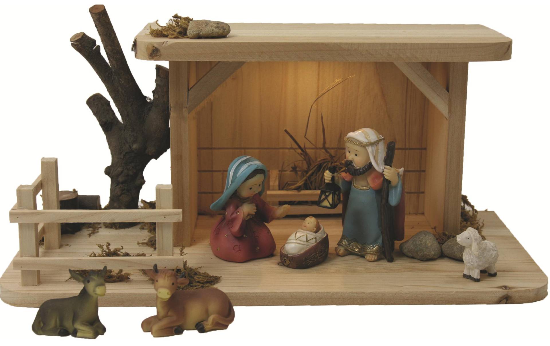 Botanic-Haus Krippenfigur »Stall mit Figur«, Herkunftsland Holz: China Botanic-Haus Krippenfigur »Stall mit Figur«, Herkunftsland Holz: China von Botanic-Haus