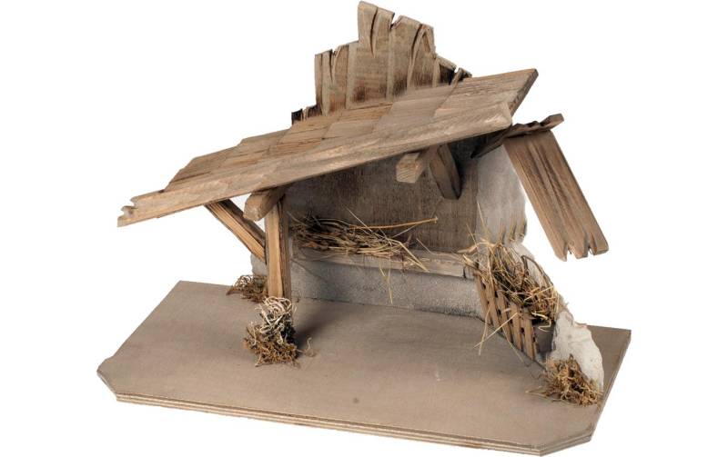 Botanic-Haus Krippe »Stall Arach 40 x 20 x 28 cm«, Holzart: Fichte (China) von Botanic-Haus