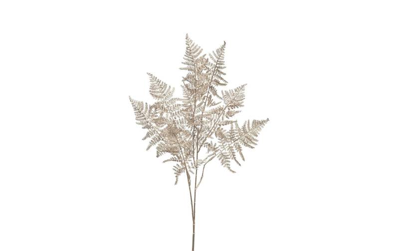 Botanic-Haus Kunstblume »Farnzweig Glimmer 3-er Set, 84 cm, Silberfarben« von Botanic-Haus