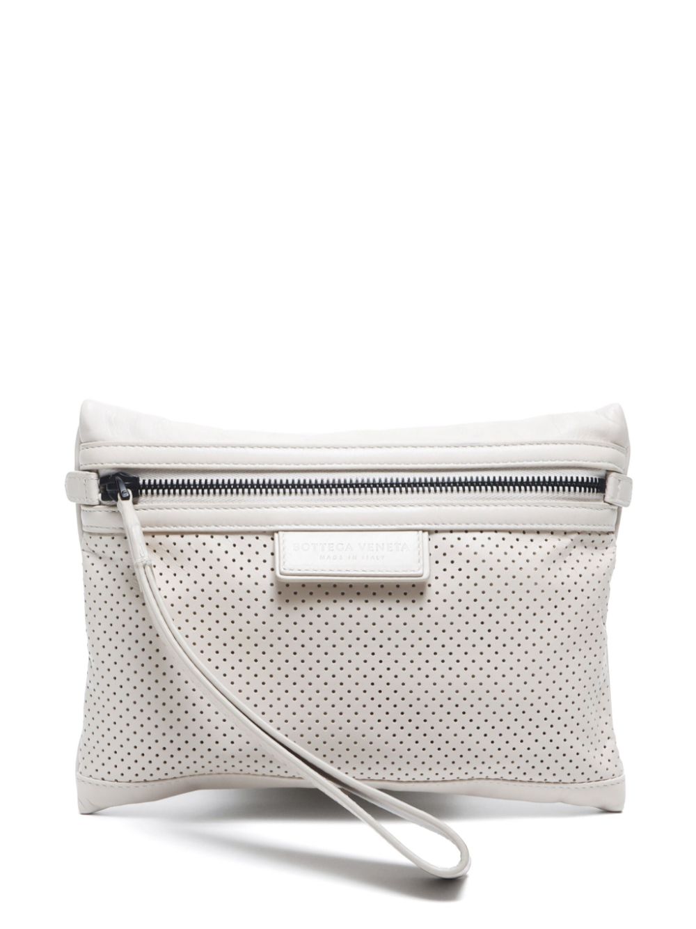 Bottega Veneta Pre-Owned 2010-2020 small perforated clutch bag - Neutrals von Bottega Veneta Pre-Owned