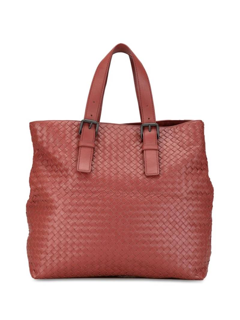 Bottega Veneta Pre-Owned 2012-2020 Intrecciato Belt Strap tote bag - Red von Bottega Veneta Pre-Owned