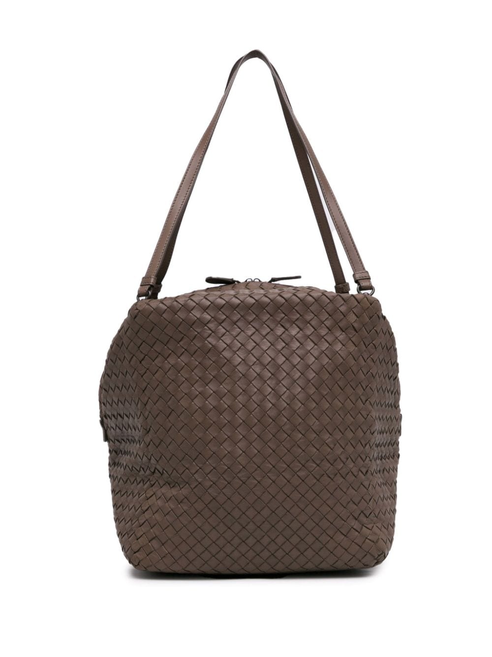 Bottega Veneta Pre-Owned 2012-2020 Intrecciato Cube shoulder bag - Brown von Bottega Veneta Pre-Owned