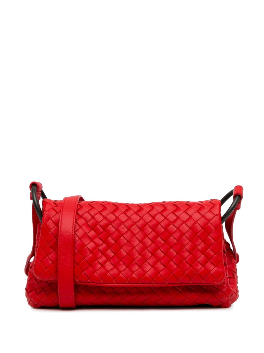 Bottega Veneta Pre-Owned 2012-2023 Intrecciato Flap crossbody bag - Red von Bottega Veneta Pre-Owned