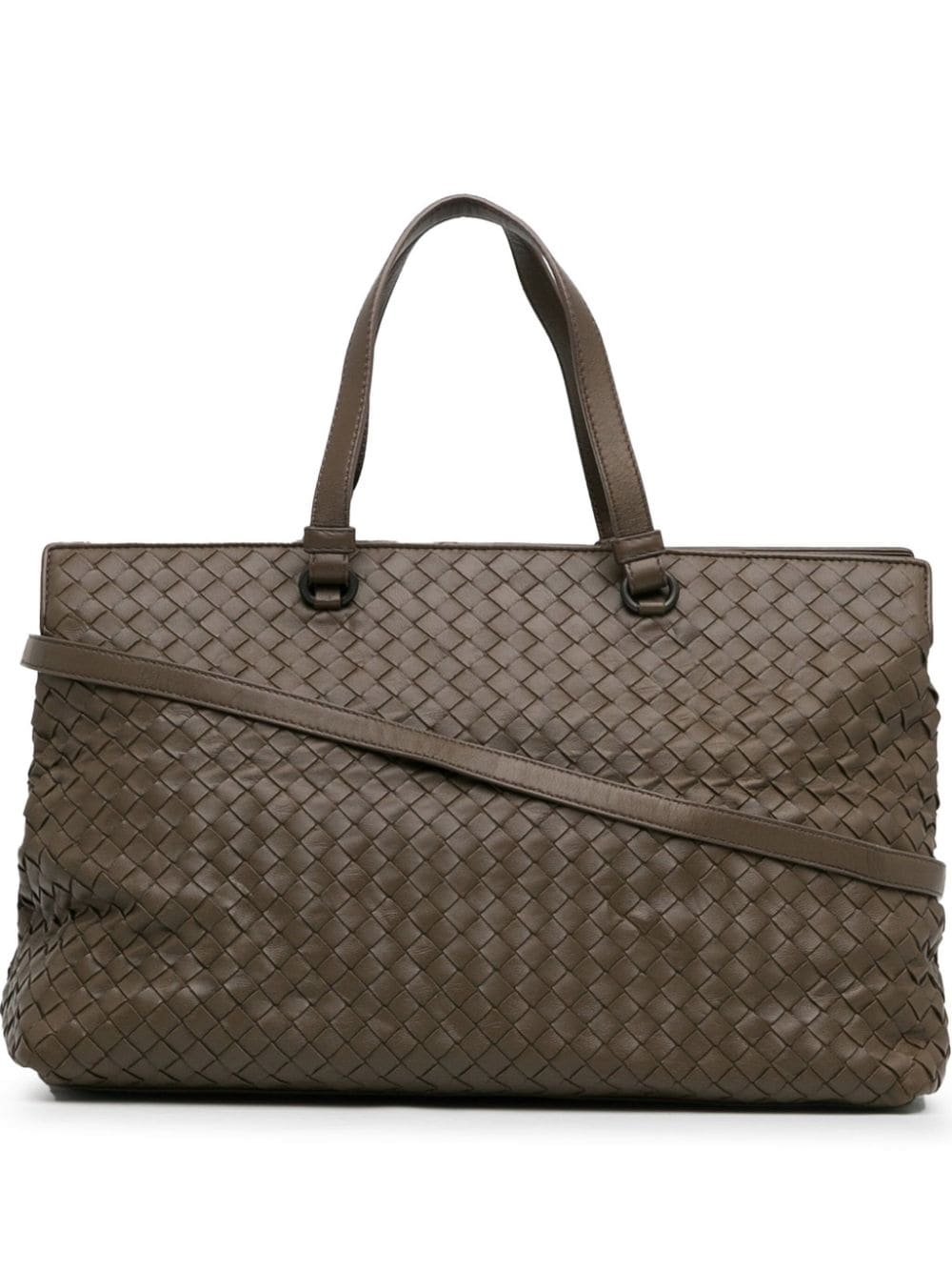 Bottega Veneta Pre-Owned 2012-2023 Intrecciato Nappa satchel - Brown von Bottega Veneta Pre-Owned