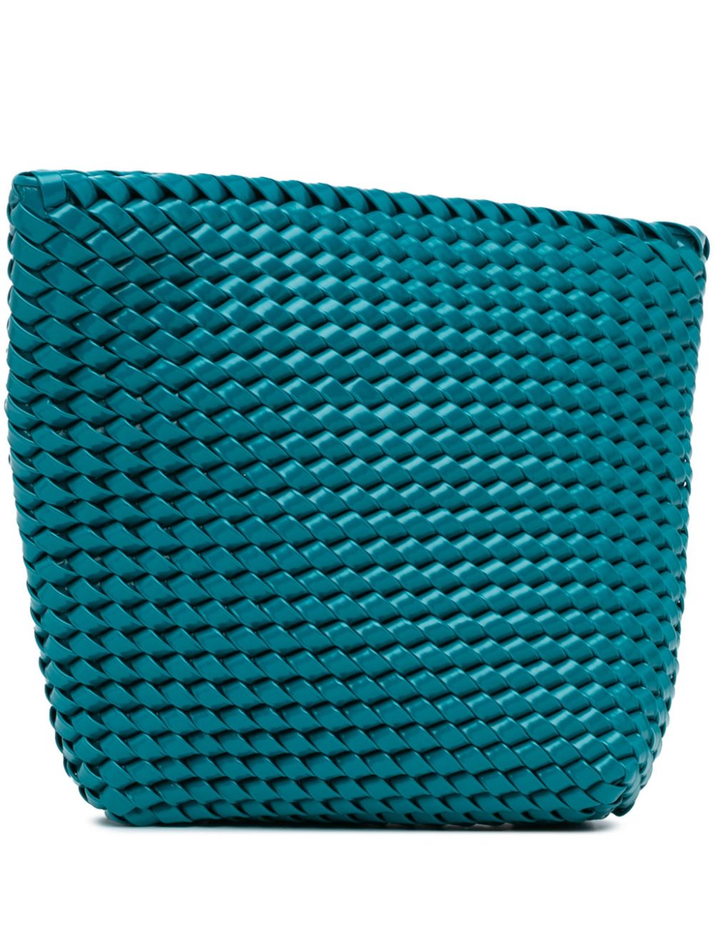 Bottega Veneta Pre-Owned 2012-2023 Intrecciato Structure clutch bag - Blue von Bottega Veneta Pre-Owned