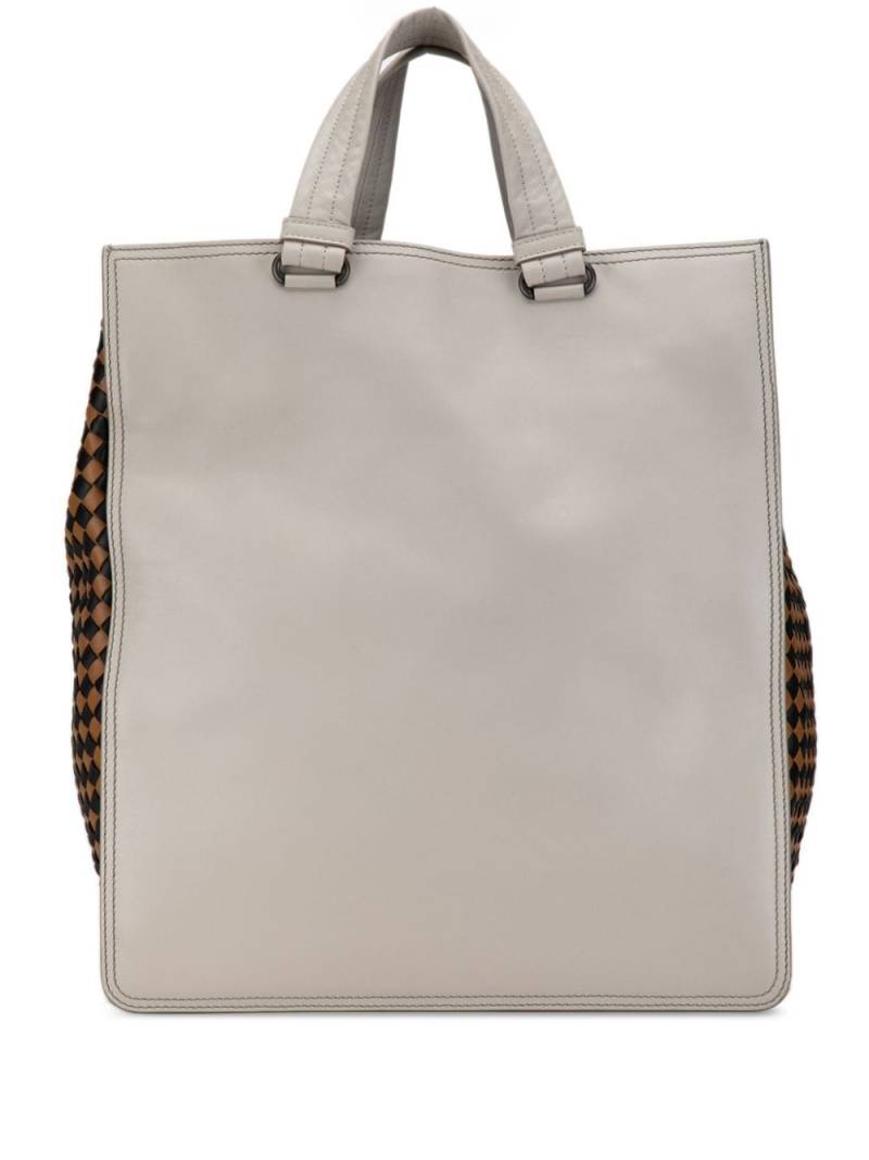 Bottega Veneta Pre-Owned 2012-2023 Intrecciato Trimmed tote bag - Grey von Bottega Veneta Pre-Owned