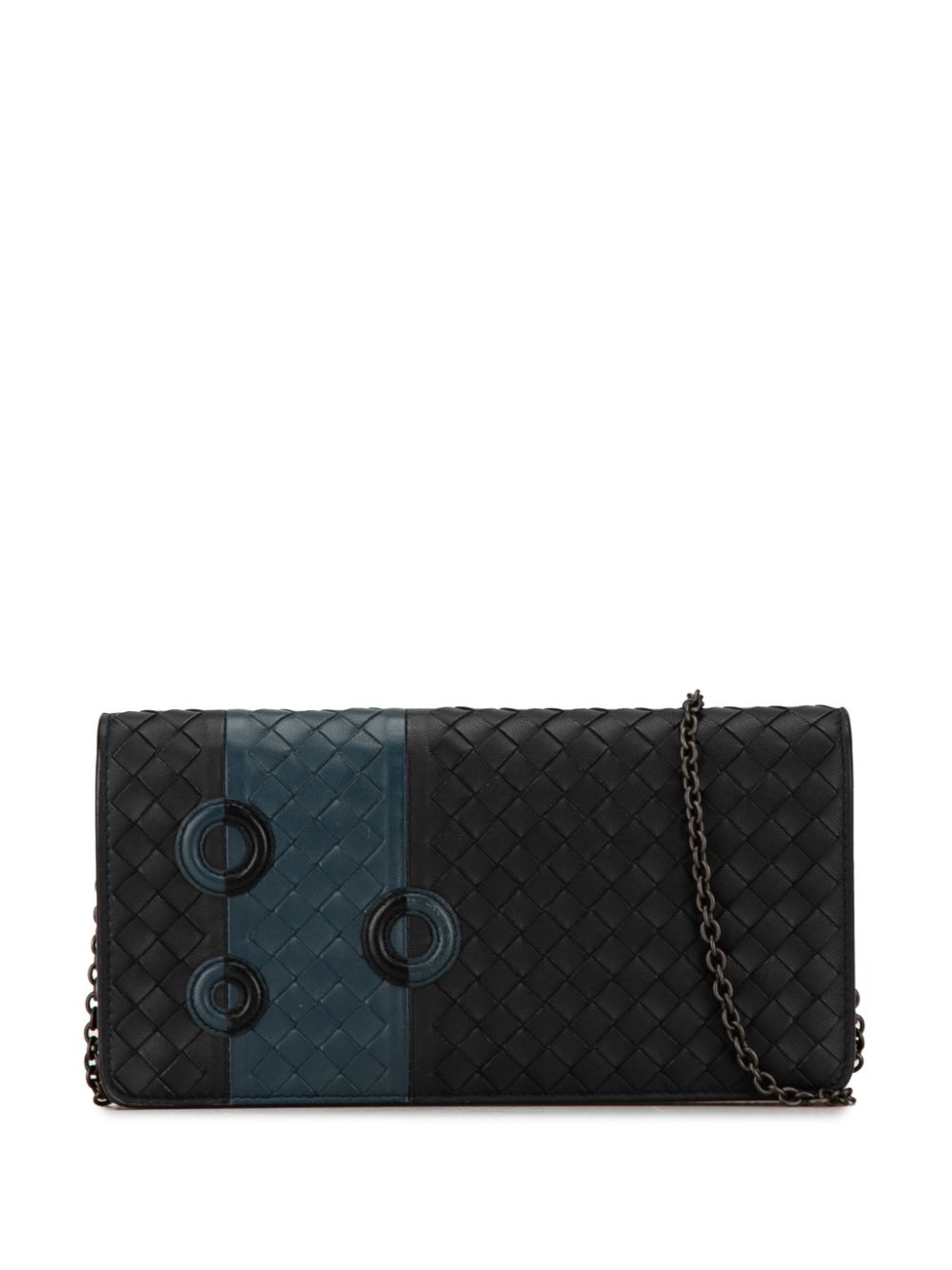 Bottega Veneta Pre-Owned 2012-2023 Intrecciato Wallet On Chain crossbody bag - Black von Bottega Veneta Pre-Owned