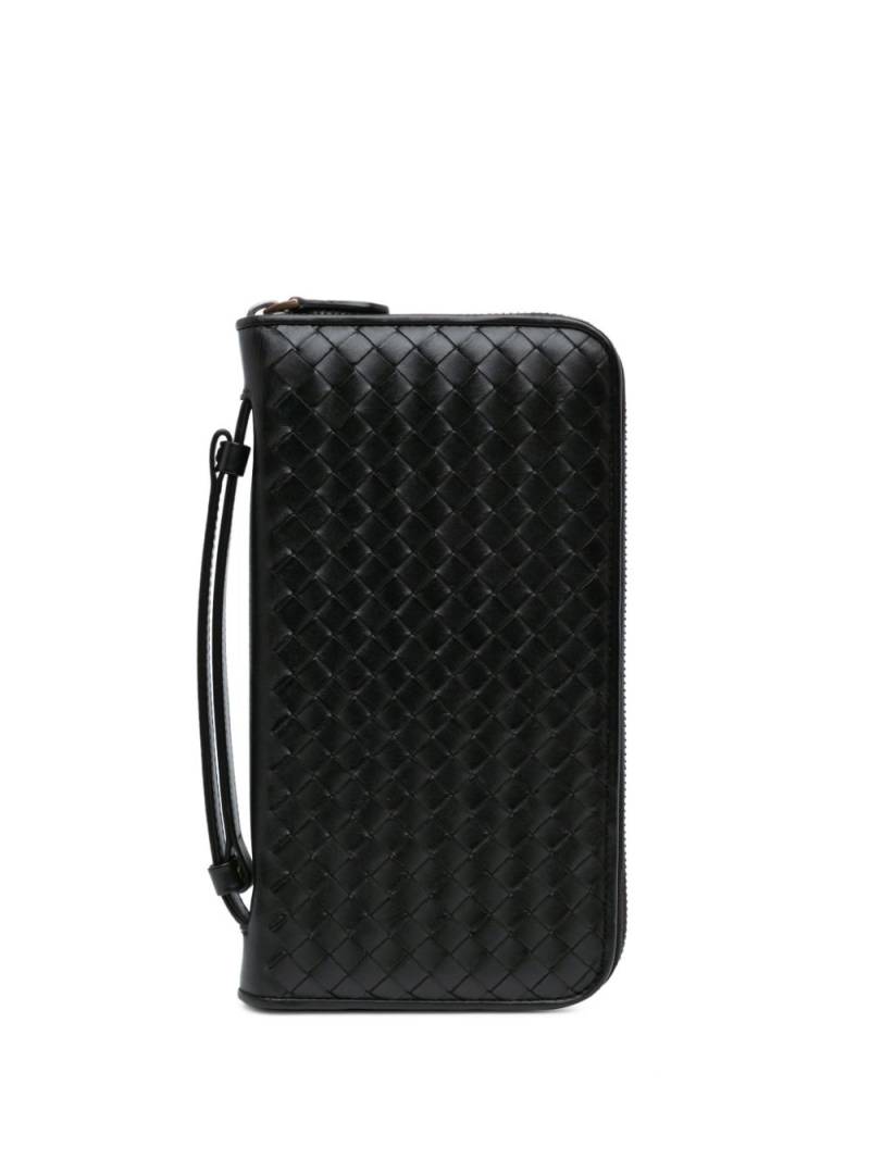 Bottega Veneta Pre-Owned 2012-2023 Intrecciato Zip Around Wallet long wallets - Black von Bottega Veneta Pre-Owned