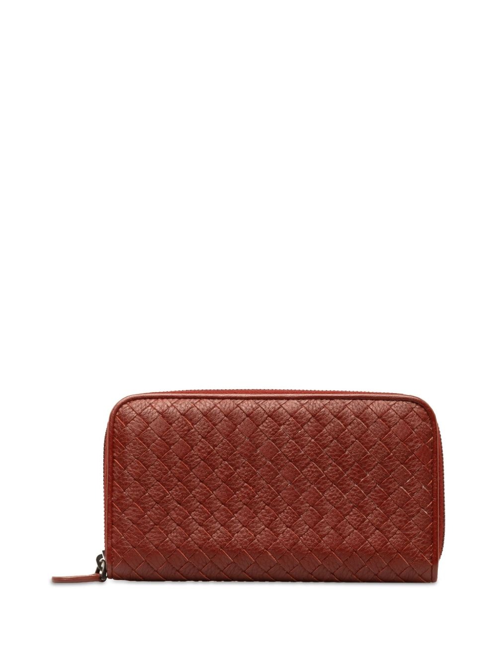 Bottega Veneta Pre-Owned 2012-2023 Intrecciato Zip Around Wallet long wallets - Red von Bottega Veneta Pre-Owned