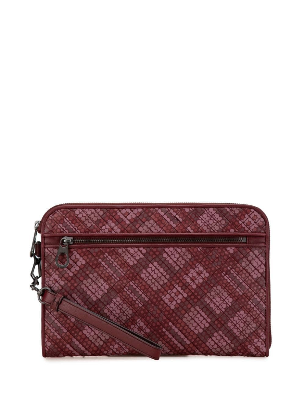 Bottega Veneta Pre-Owned 2012-2023 Intrecciato clutch bag - Red von Bottega Veneta Pre-Owned