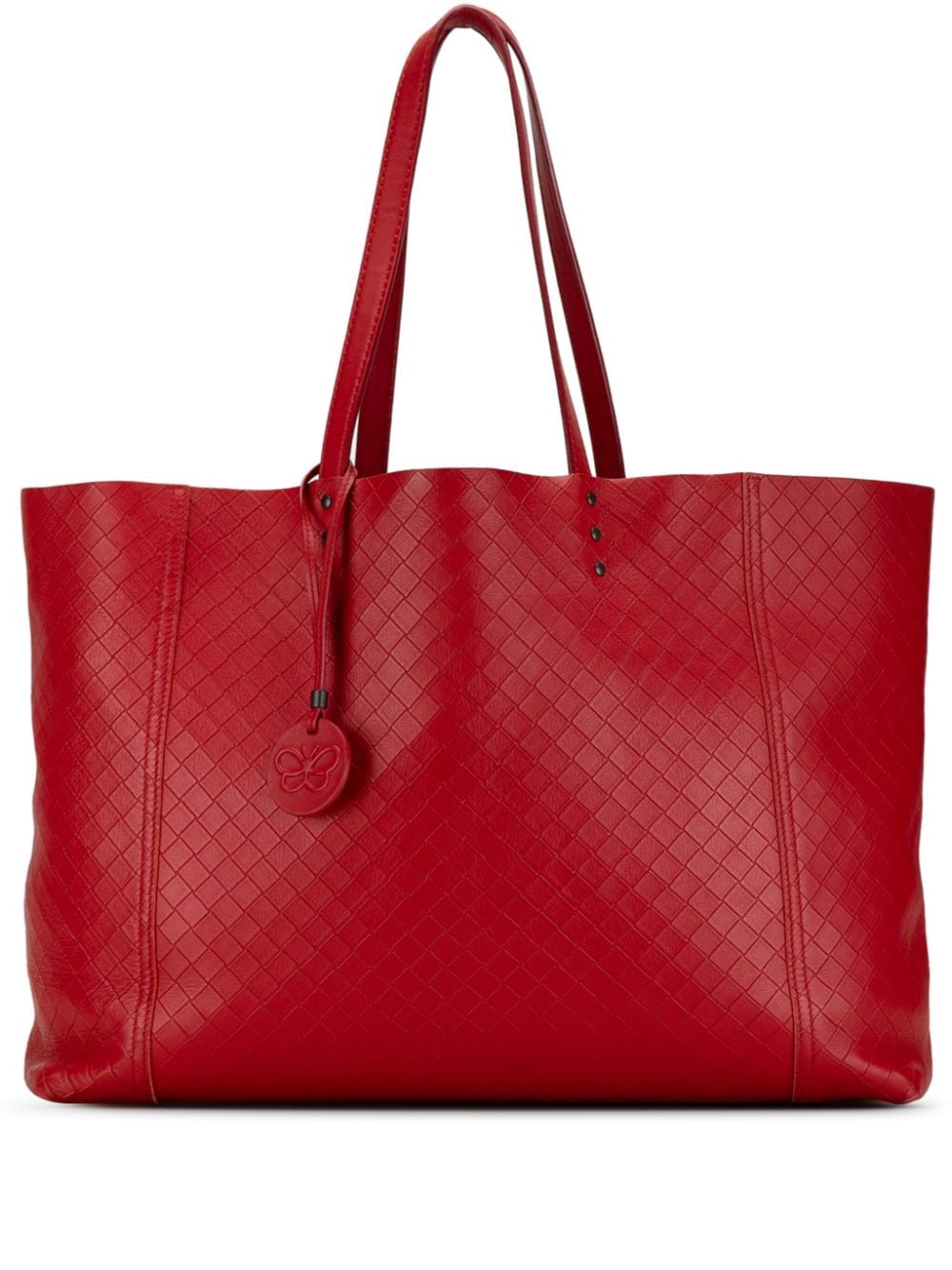 Bottega Veneta Pre-Owned 2012-2023 Intrecciomirage tote bag - Red von Bottega Veneta Pre-Owned