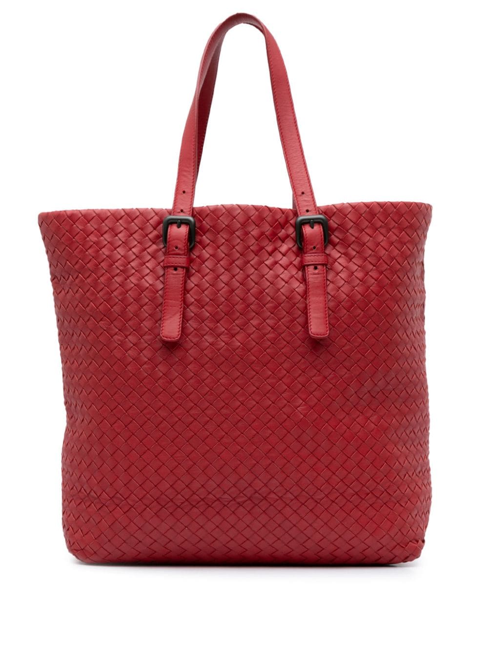 Bottega Veneta Pre-Owned 2012-2023 Large Intrecciato Cesta tote bag - Red von Bottega Veneta Pre-Owned