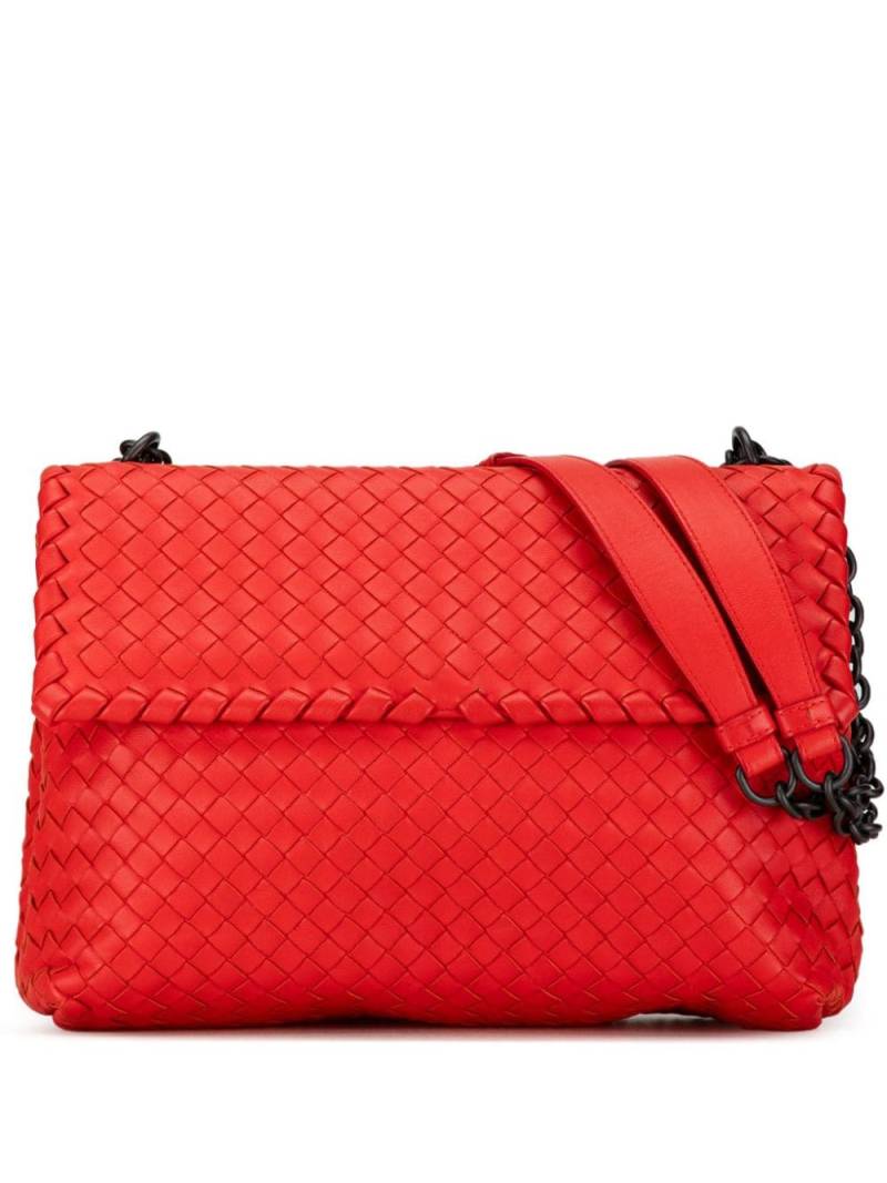 Bottega Veneta Pre-Owned 2012-2023 Large Intrecciato Olimpia shoulder bag - Red von Bottega Veneta Pre-Owned