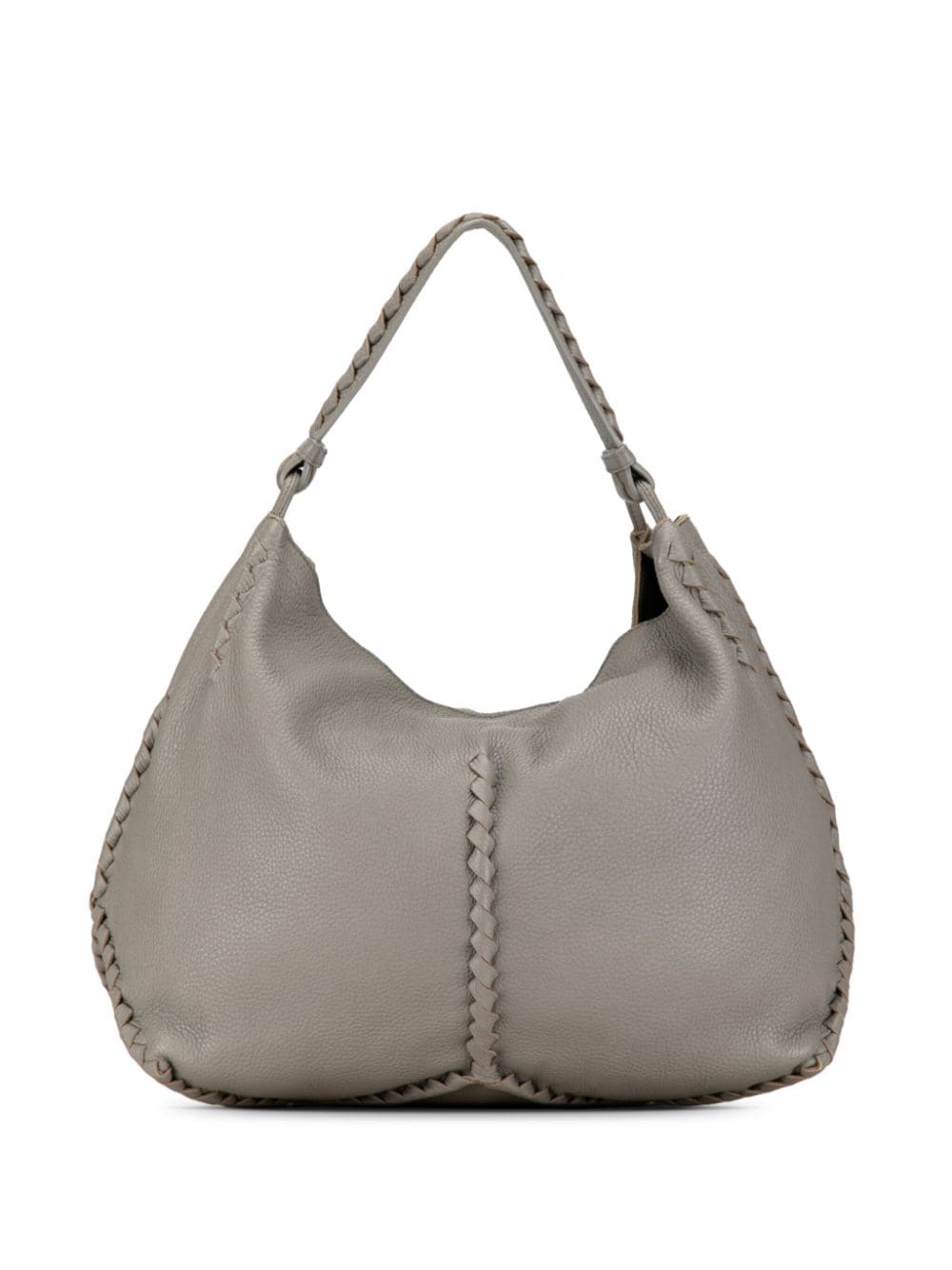 Bottega Veneta Pre-Owned 2012-2023 Large Washed Cervo Deerskin hobo bag - Grey von Bottega Veneta Pre-Owned