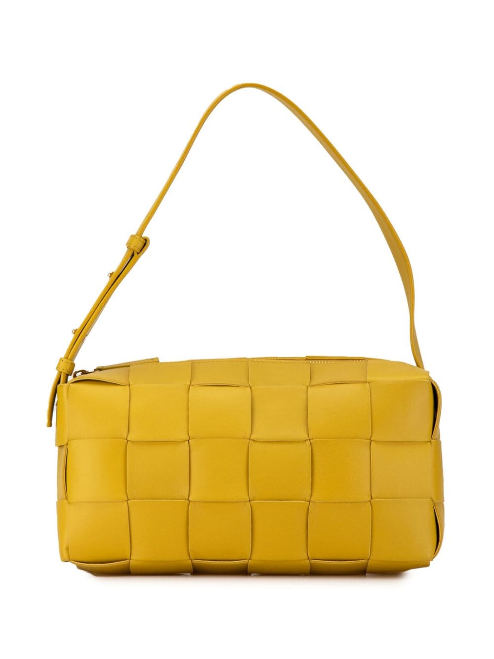 Bottega Veneta Pre-Owned 2012-2023 Medium Intrecciato Brick Cassette shoulder bag - Yellow von Bottega Veneta Pre-Owned