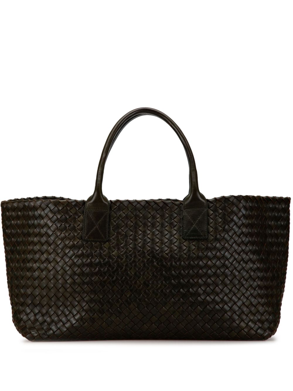 Bottega Veneta Pre-Owned 2012-2023 Medium Intreccio Cabat tote bag - Green von Bottega Veneta Pre-Owned