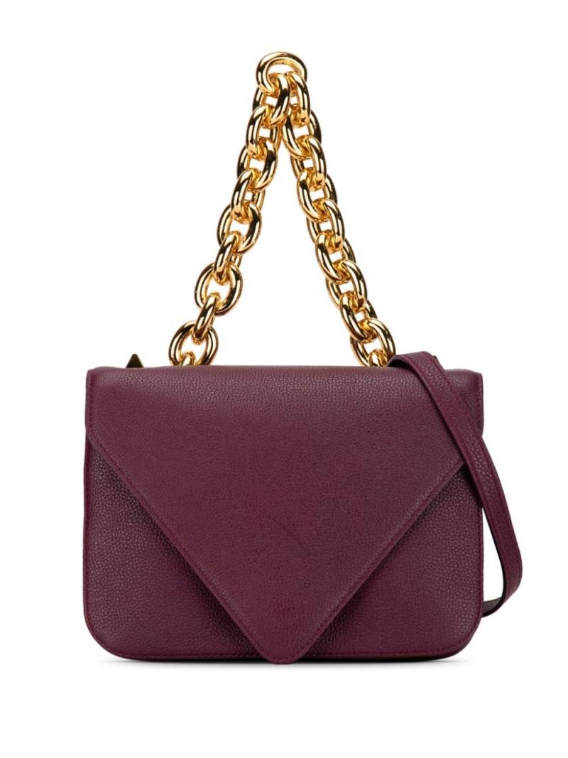 Bottega Veneta Pre-Owned 2012-2023 Mount Envelope Chain Bag satchel - Purple von Bottega Veneta Pre-Owned