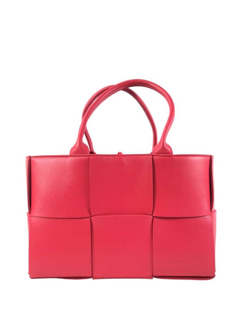 Bottega Veneta Pre-Owned 2012-2023 Small Intrecciato Lambskin Arco tote bag - Pink von Bottega Veneta Pre-Owned