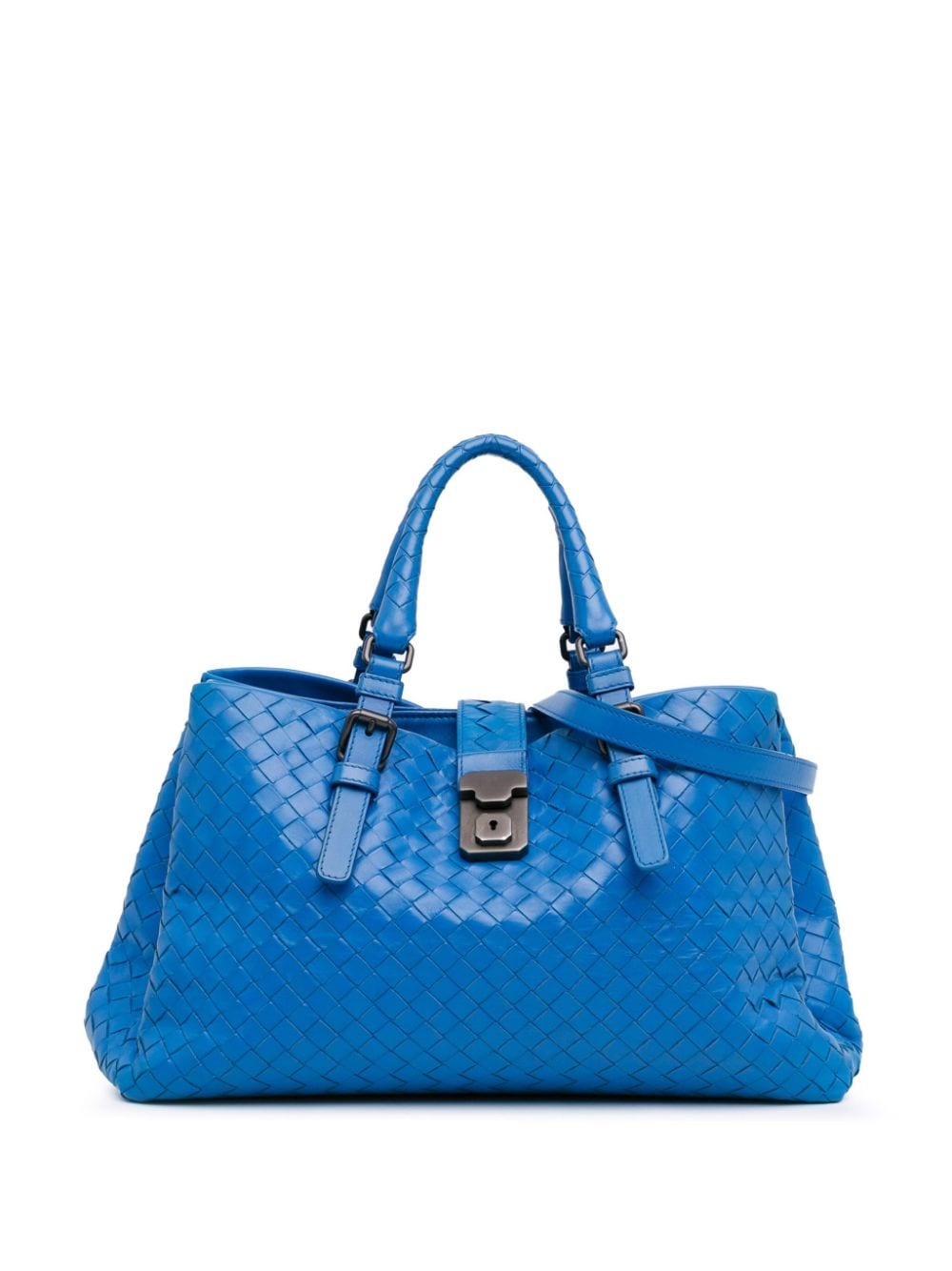 Bottega Veneta Pre-Owned 2012-2023 Small Intrecciato Roma satchel - Blue von Bottega Veneta Pre-Owned