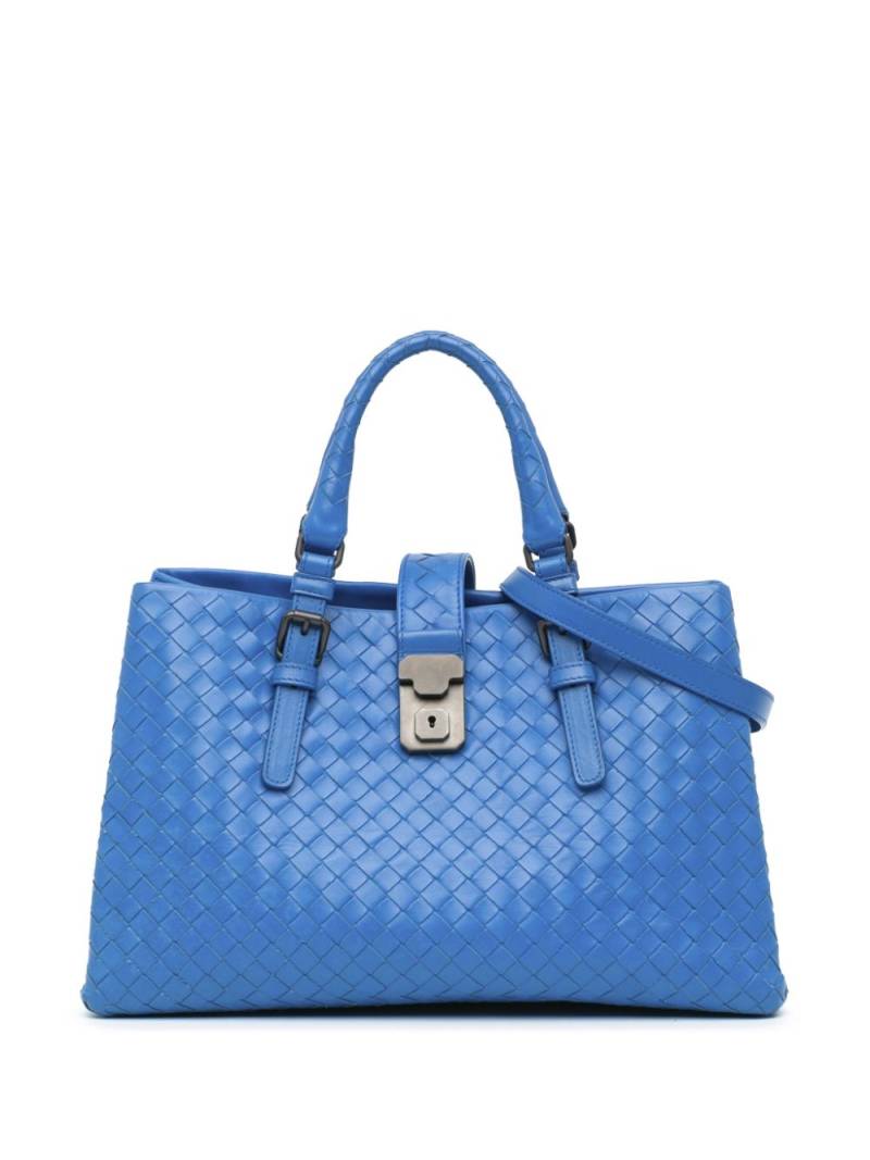 Bottega Veneta Pre-Owned 2012-2023 Small Intrecciato Roma satchel - Blue von Bottega Veneta Pre-Owned