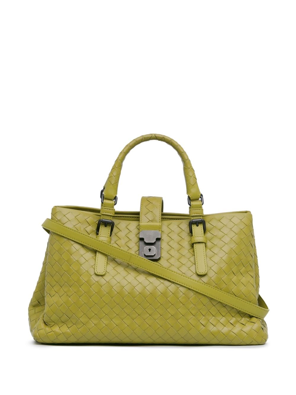 Bottega Veneta Pre-Owned 2012-2023 Small Intrecciato Roma satchel - Green von Bottega Veneta Pre-Owned