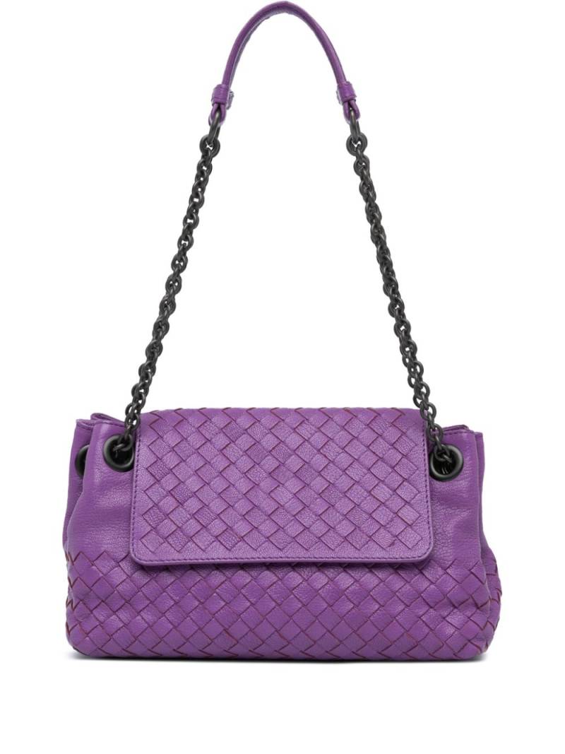 Bottega Veneta Pre-Owned 2012-2023 Small Madras Goatskin Intrecciato shoulder bag - Purple von Bottega Veneta Pre-Owned