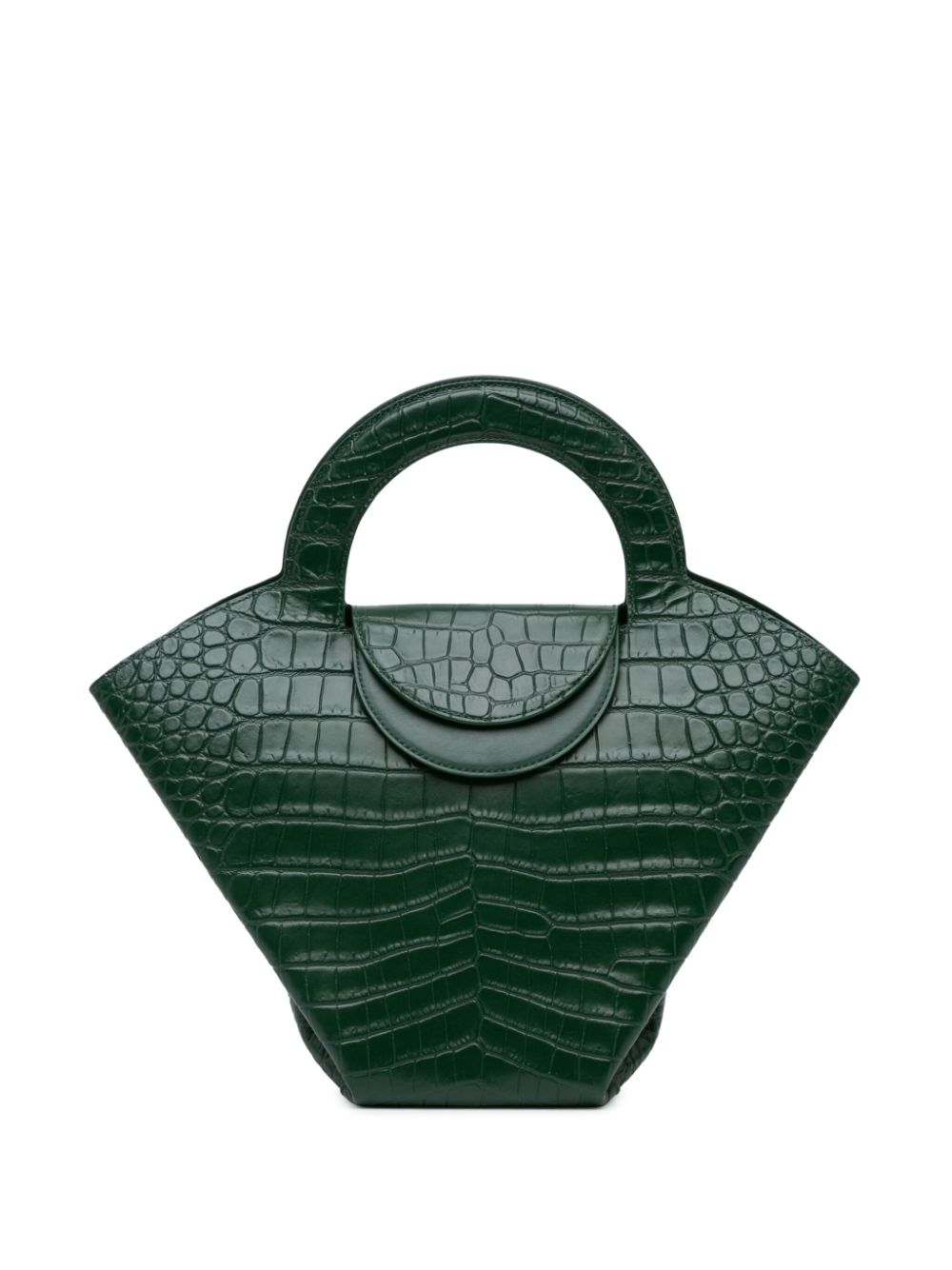 Bottega Veneta Pre-Owned 2012-2024 Crocodile Embossed Doll Top Handle Bag handbag - Green von Bottega Veneta Pre-Owned