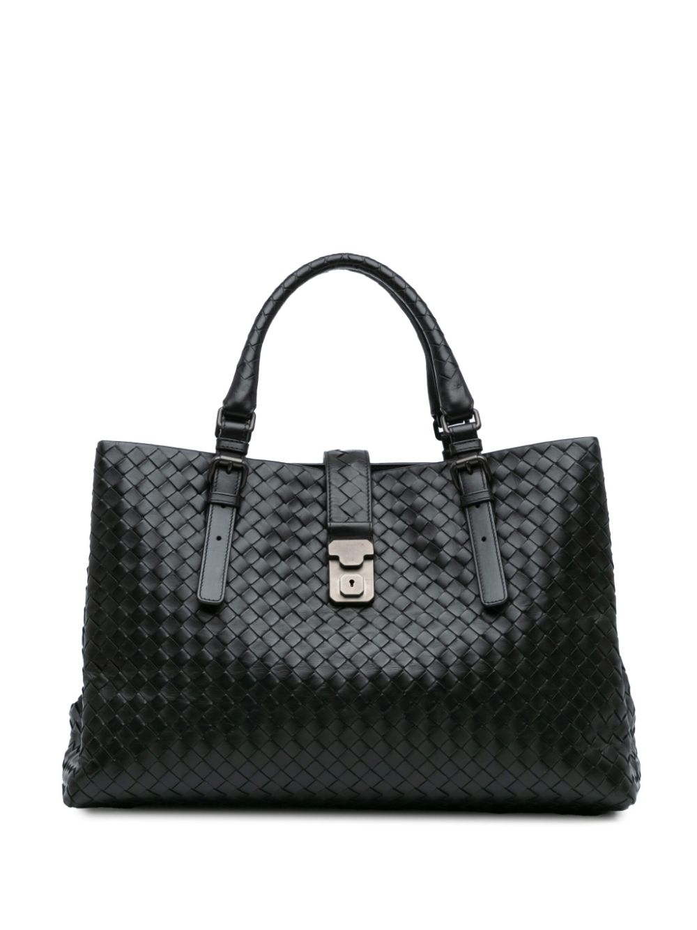 Bottega Veneta Pre-Owned 2012-2024 Large Intrecciato Roma tote bag - Black von Bottega Veneta Pre-Owned