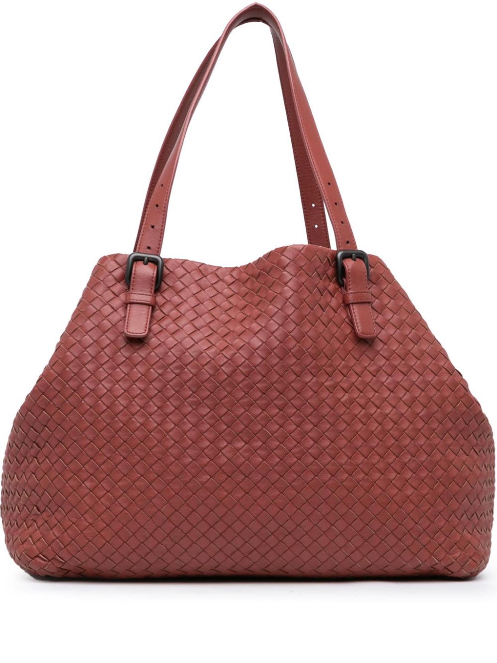 Bottega Veneta Pre-Owned 2012-2024 Large Nappa Intrecciato Cesta tote bag - RED von Bottega Veneta Pre-Owned