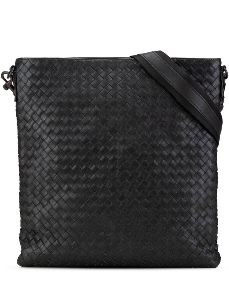 Bottega Veneta Pre-Owned 2012-2024 Leather Intrecciato crossbody bag - Black von Bottega Veneta Pre-Owned