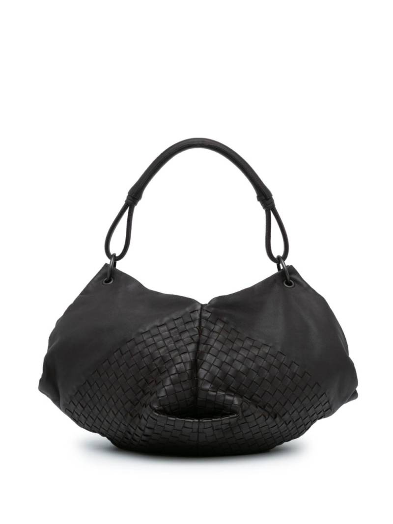 Bottega Veneta Pre-Owned 2012-2024 Nappa Intrecciato Aquilone Fortune Cookie hobo bag - Black von Bottega Veneta Pre-Owned