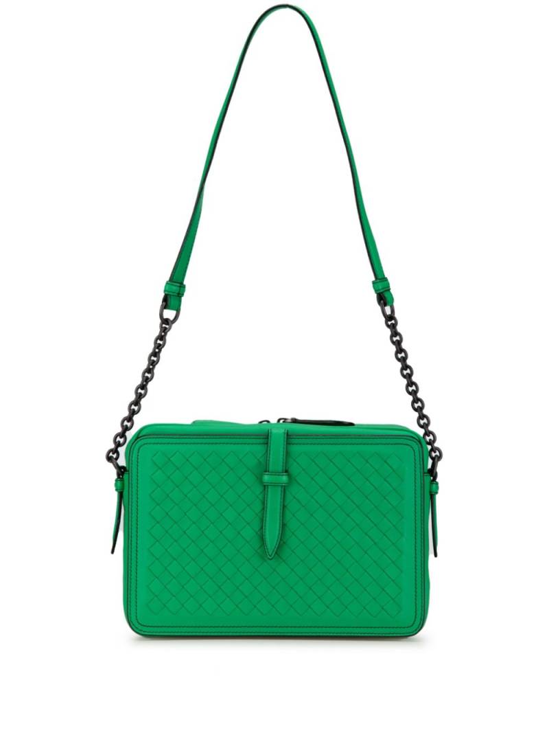 Bottega Veneta Pre-Owned 2012-2024 Nappa Intrecciato Belt Flap Camera shoulder bag - Green von Bottega Veneta Pre-Owned