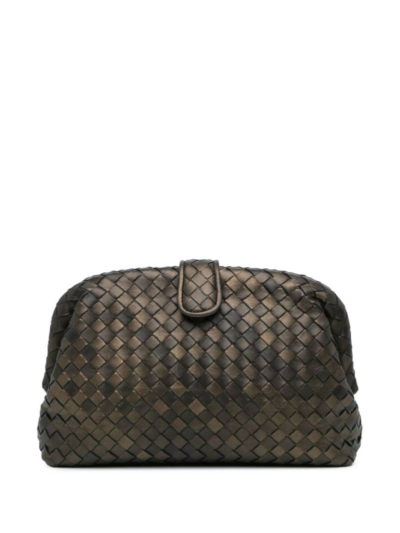 Bottega Veneta Pre-Owned 2012-2024 Small Nappa Intrecciato The Lauren 1980 clutch bag - Brown von Bottega Veneta Pre-Owned