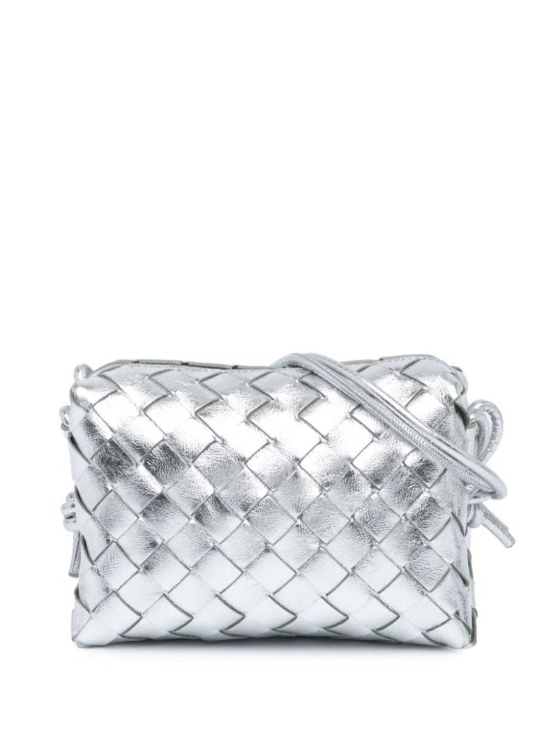 Bottega Veneta Pre-Owned 2012-present Mini Intrecciato Loop crossbody bag - Silver von Bottega Veneta Pre-Owned